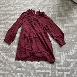 Burgundy Madewell Mini Dress